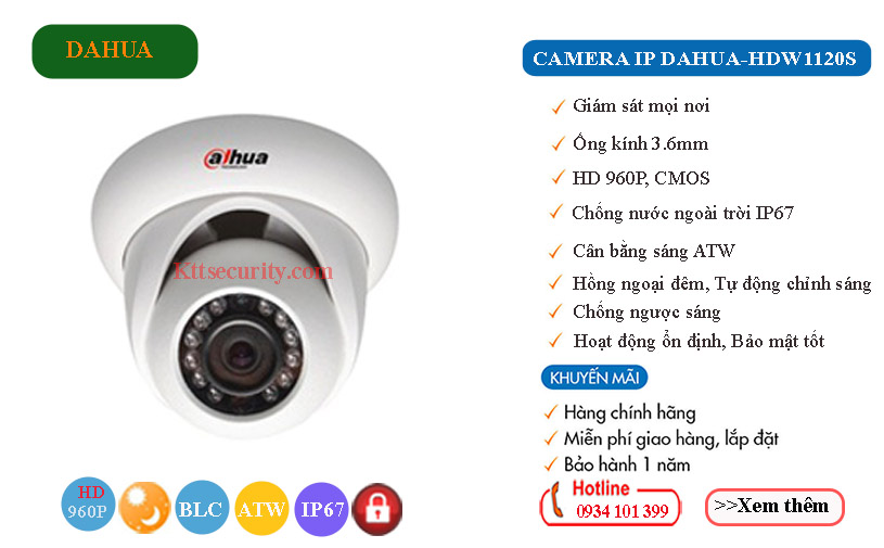 CAMERA-IP-DAHUA-HDW1120S